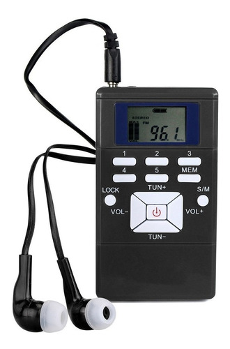 Mini Receptor Digital De Radio Fm Estéreo Dsp Portátil