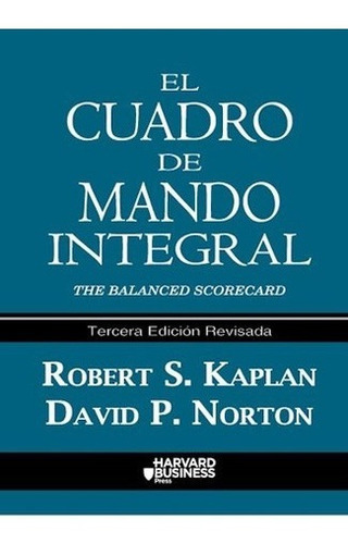 Libro El Cuadro De Mando Integral De Robert S. Kaplan