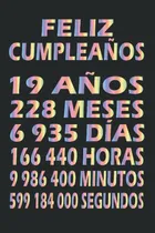 Comprar Feliz Cumpleaños 19 Años: Feliz Cumpleaños 19 Cuaderno 61lr7