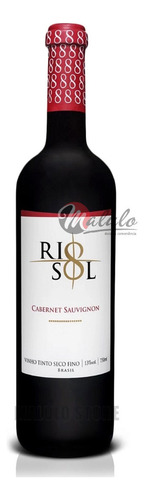 Vinho Nacional Tinto Cabernet Sauvignon Rio Sol 750ml