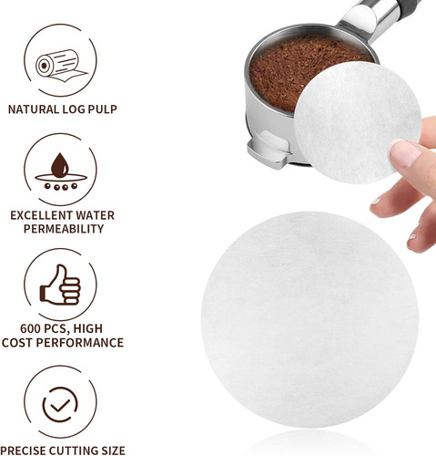 Filtros De Papel Para Cafetera Expresa De 5.1 Cm