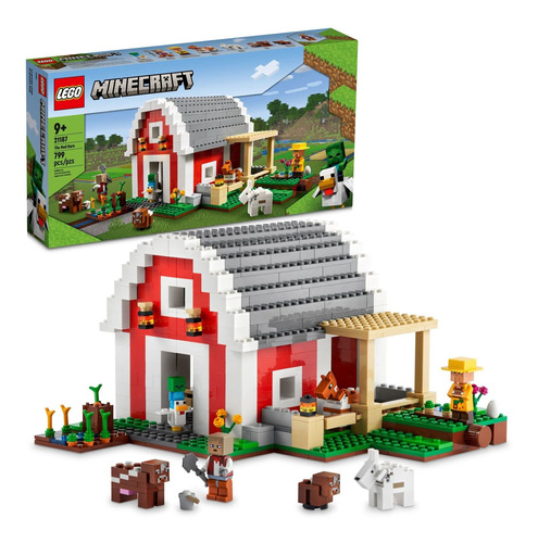 Lego Minecraft The Red Barn 21187 Juego De Juguetes