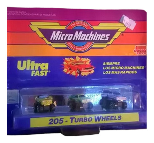 Micromachines X 3 Autos Americanos Turbo-205 Devoto Toys