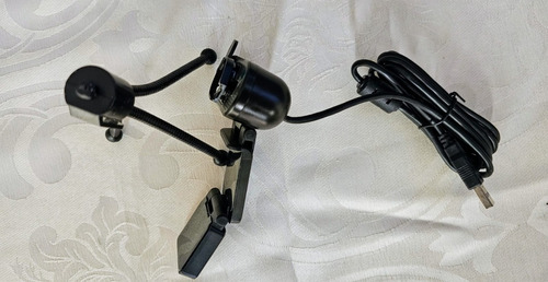 Câmera De Mesa Hd, Computador, Webcam Usb, Rede Fixa Para Preto (Usado)