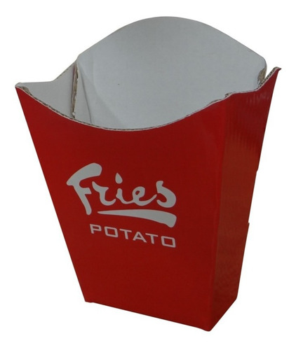 Imagen 2 de 6 de Porta Papas Fritas ( Pack De 100 Uds )