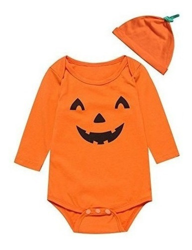 Fancy Baby Boys Body De Halloween Calabaza Disfraz Con Sombr