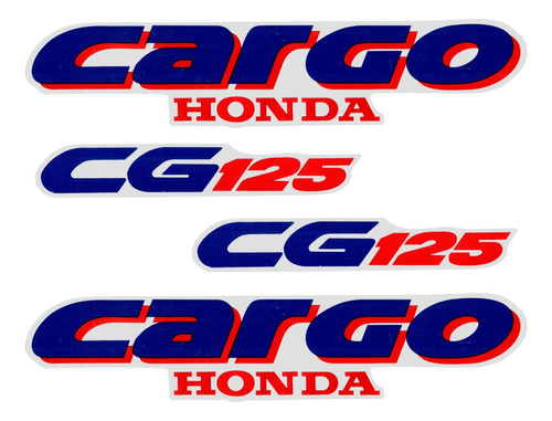 Kit Jogo Adesivos Honda Cg 125 Cargo Ano 1989 Até 2002