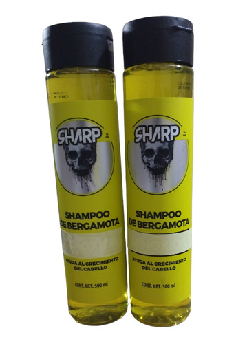 2 Pack De Shampoo Sharp Con Bergamota De 500ml C/u