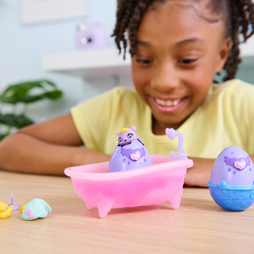 Bañera Para Tus Hatchimals, 2 Figuras Que Cambian De Color