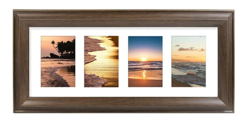 Golden State Art Marco Collage Foto Marron 8 X 20  Paspartu