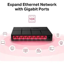 Comprar Switch Mercusys Ms108g Desk 8 Puertos 10\u002F100\u002F1000 Lps.