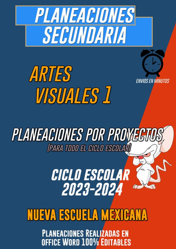 Planeación Artes Visuales 1 Por Proyectos Secundaria (Reacondicionado)