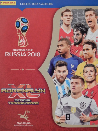 Carpeta Coleccionadora Adrenalyn Mundial Rusia 2018 - Nueva