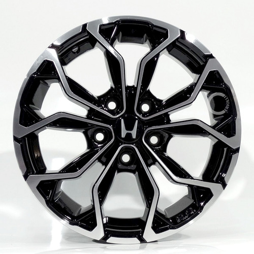 Roda Aro 17 5x114 M16 Krmai Modelo Honda / Valor Unitário Cor Preto Diamantado