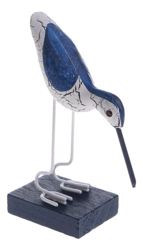 Imagen 7 de 7 de 3 Piezas De Gaviota De Madera De Artesanía Estilo Mediterrán