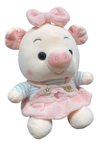 Peluche Cerdita Bebé Kawaii Vestido Suave Regalo Cumpleaños