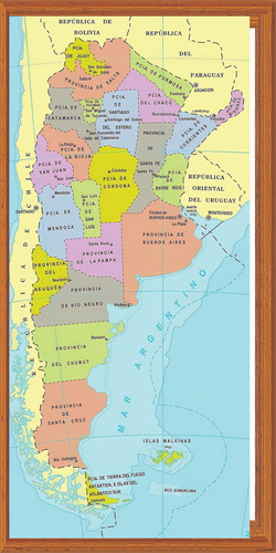 Banner Gigantografía Lona  Mapa Argentina 