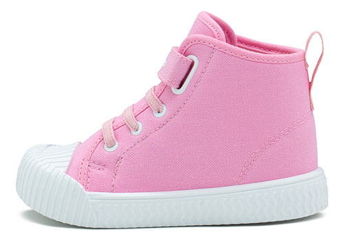 Tenis Bota Bubble Gummers® Para Niña Rosa Con Elástico Y Contactel Suela Ligera Con Puntera