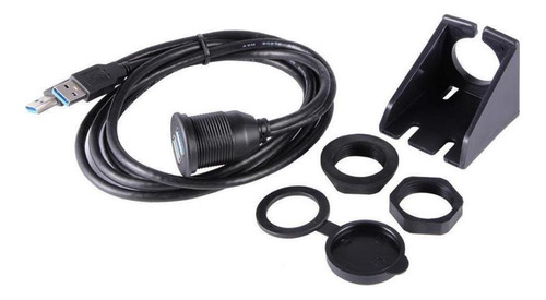 /para Cable De Extensión A Tablero Del Coche Doble Usb 3.0,
