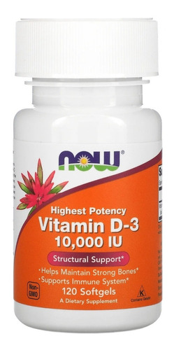 Vitamina D3 250 Mcg 10000 Iu - Unidad a $750