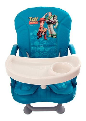 Cadeirinha Acolchoada E Compacta, Lavável Com 3 Níveis De Altura Cadeira De Alimentação Azul Toy Story Disney Dican   