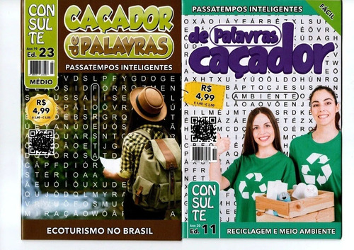 Kit 40 Revistas Caça Palavras (sem Repetições)