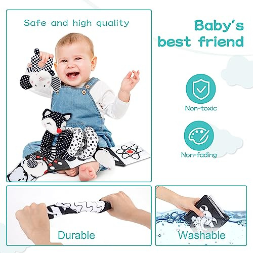 Set De 3 Juguetes Para El Asiento Del Coche Para Bebés De 0