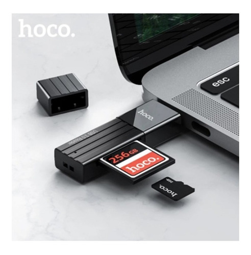 Lector Tarjetas Memoria 480mbps Sd Micro Sd A Usb 2.0 Hoco