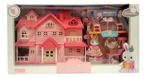 Comprar Familia De Conejos Casa Rosa Y Accesorios