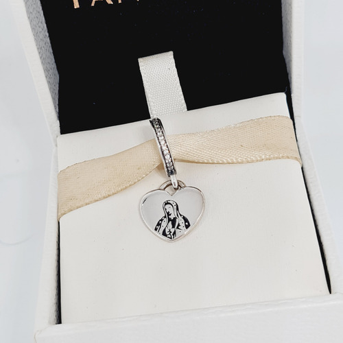 Charm Colgante Pandora Virgen De Guadalupe Color Plata