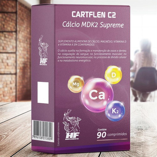 Imagem 2 de 4 de 3x Cartflen C2 Calcio Mdk2 Supreme 90 Comps Hf Suplements