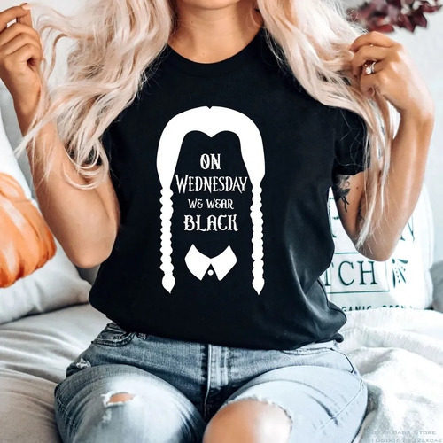 Blusa Merlina Addams Playera Para Mujer Regalo Cumpleaños