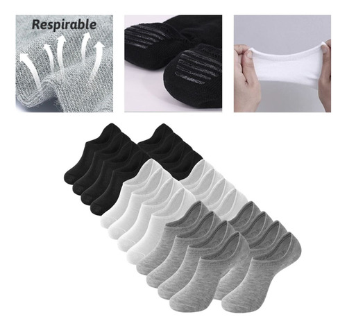 Tines Algodon Acolchados Caballero Racotex 12 Pares Oferta