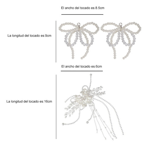 Accesorios Para El Cabello De Novia Perla De Cristal Boda