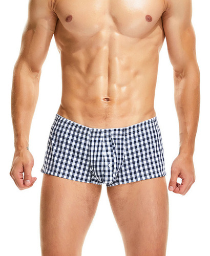 Calzoncillos Casuales A Cuadros Para Hombre R, Transpirables