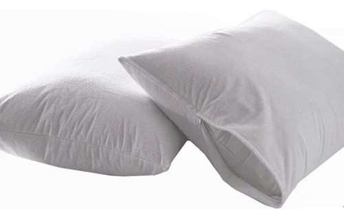 Set *2 Protector Almohada Impermeable Terry 50cm*90cm Color Blanco Pat9