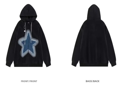 Sudadera Unisex Con Capucha Y Cremallera Con Estampado De Es