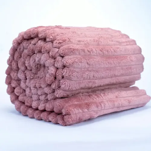 Cobertor de Microfibra Canelado Queen Rosa Toque de Seda Mercado Livre Basics