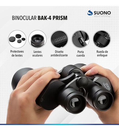 Imagen 5 de 10 de Binocular Largavista Prismaticos Mini Hd Caza Avistaje 1000m