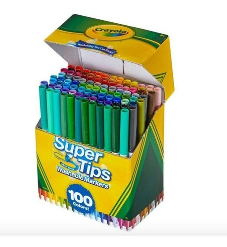 Imagen 4 de 7 de Crayola Super Tips 100 / Entrega Inmediata