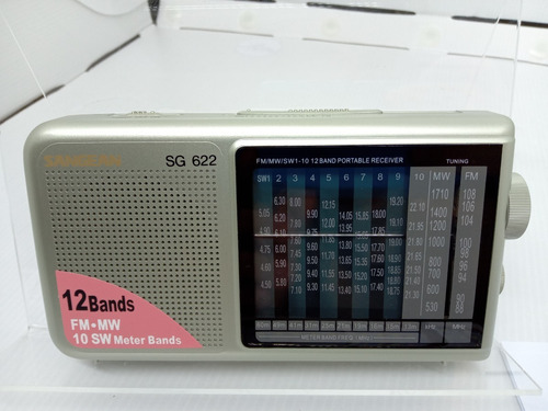Imagem 2 de 8 de Rádio Receptor Portátil Sangean Sg-622 12 Bandas Analógico