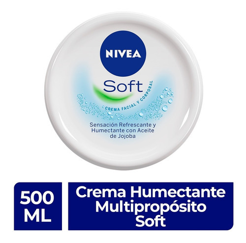 Crema Corporal Y Facial Nivea Soft 500 Ml