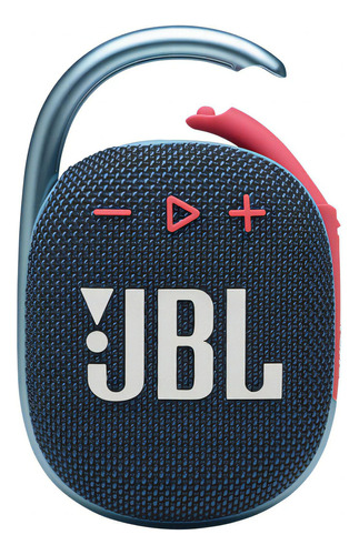 Bocina JBL Clip 4 JBLCLIP4 portátil con bluetooth waterproof blue y pink 