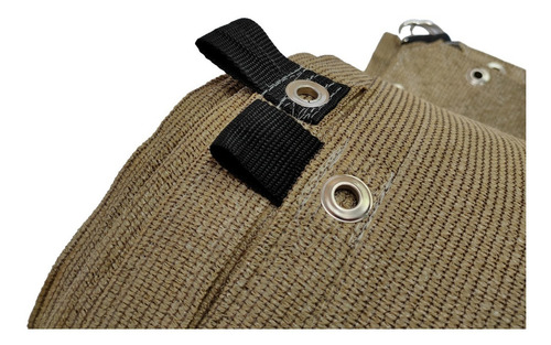 Malla Sombra 6x3.5 Beige Reforzada Clásica + Rollo De Piola