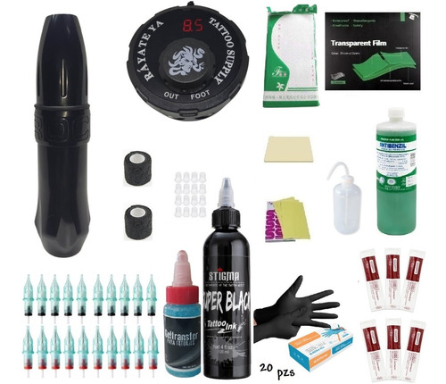 Kit Para Tatuar Profesional Rocket 1 Premium Tinta 4 Onzas