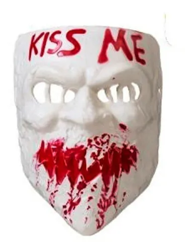Mascara De La Purga Kiss Me Blanca Cosplay Halloween Color Blanco