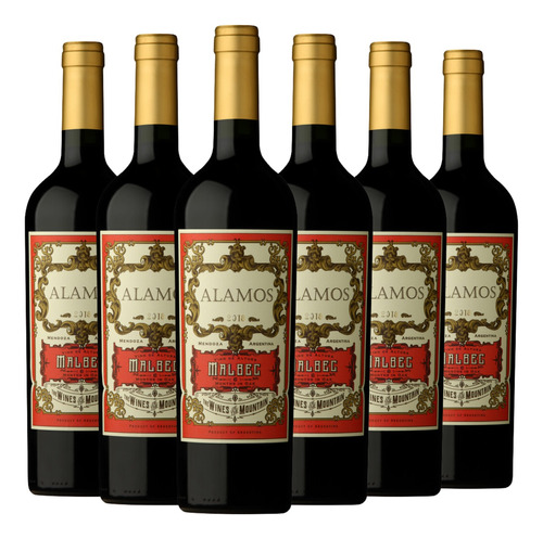 Vino Alamos Malbec Caja X 6 X 750ml. - Envíos