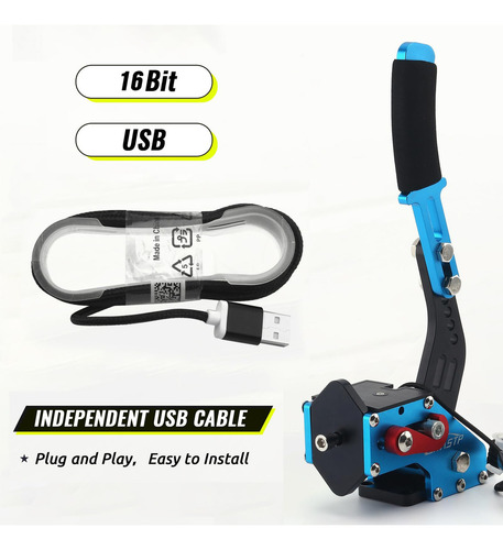 Rastp 64bits Usb Handbrake Con Abrazadera Para Sim Racing
