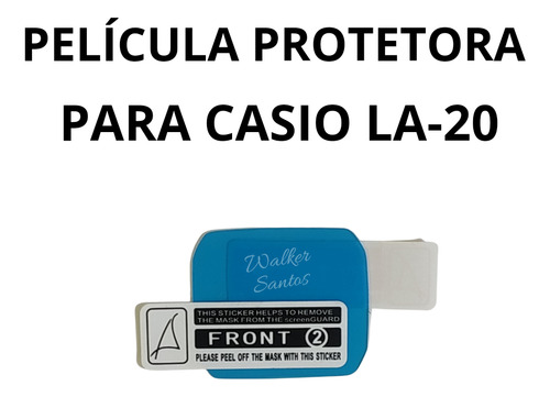 Película Protetora Para Relógio Casio La-20