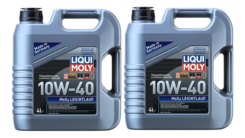 8 Litros Liqui Moly 10w40 Mos2 Leichtlauf